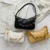 Evening Bags Soft Ladies Leather Bag Women Black Underarm Retro Solid Color Handbags Fashion Design Girls Small Shoulder