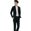 Hommes costumes Blazers blanc solide robe deux pièces manteau pantalon décontracté pour hommes grande taille mariage trajes de hombre 230209