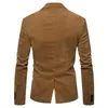 Mens Suits Blazers AIOPESON Brand Suit Jackets Solid Slim Fit Single Button Dress Fashion Casual Corduroy Blazer 230209