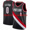 Basketball Jersey Mens CJ 3 McCollum Clyde 22 Drexler Carmelo 00 Anthony City Damian 0 Lillard Jerseys