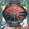 Vendita di orologi sportivi militari di altissima qualità da uomo 55mm Funzione completa 6 operazioni con ago Orologio alla moda con quadrante grande DZ4318 DZ43244y