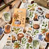 Hediye sargısı (36 stil seçebilir) içecek çıkartmaları kutulu diy scrapbooking kağıt planlayıcı vintage conta dekorasyonu