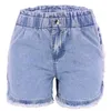 Europeiska amerikanska jeans tunna shorts Medium midja Bomull Denim Hot Pants Women's Shorts DK035