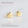 Ne se décolore pas Boucles d'oreilles en acier inoxydable pour femmes Petit coeur Boucles d'oreilles Clip en gros