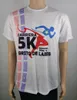 Wholesale and custom made event t shirts 2023 new style 3d tshirts quick dry polyester material runing tees with sponsors logo printed moisture wicking racing t shirt