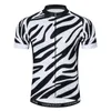 Vestes de course Maillot de cyclisme respirant VTT Vêtements de vélo Mans Vêtements de vélo Maillot Roupa De Ciclismo Noir Blanc Réfléchissant