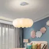 Plafond nordique nuage pendentif blanc suspension pour chambre enfant lumières E27 intérieur salle à manger salon éclairage 0209
