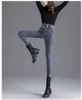 Jeans da donna Inizio primavera Vita alta Slim Fit Elasticizzato Vestibilità attillata Alta qualità 230209