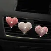 Interieurdecoraties bling hart decoratie luchtverfrisser auto outlet parfum clip geur diffuser auto accessoires meisjes geschenken schattig 0209