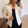 Damen Anzüge Blazer Kleidung Strickjacke Tops mit Kragen Einfarbig Mantel Kleidung Langarm Einzigartige Mode weiblich 230209