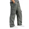 Men's Pants Men Cargo Summer Overall Baggy Army Green Pant Workman Tactical Loose Trousers Long Plus Size XXXL 4XL 5XL 6XLMen's
