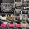 Niki Chain Bag Crinkled Leather Luxury Handbag Shoulder Bag Brand Y shaped Designe Ladies Metal Black pink Clamshell Messenger Crossbody Chain Bags Classic Tote