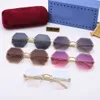 Sunglasses For Women Polygon Metal Women's Sunglasses Vintage Fashion Luxury Brand Design Sun Glasses Square Mirror Gafas De Sol Uv400