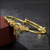 Bangle Dreamcatcher Feather Nappa Braccialetto di fascino per le donne Accessori per gioielli di moda Bracciali in oro sabbia Braccialetti Drop Delivery Dhw6P