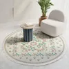 Carpets European Style Round Woved Carpet And Rug For Living Room Tassel Study Bedroom Computer Chair Cushion Modern Decor Mat