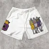 Męskie spodenki Y2K Sports Shorts dla mężczyzn Running Fitness High talia Hip Hop Pocket Skull Basketball Print Gym T230209