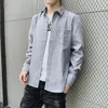 メンズカジュアルシャツ春秋のメンズロングスリーブシャツ若い韓国語バージョンスリムコットンファッションインチ