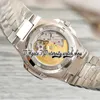 SF twf5711 324SC A324 automatisch herenhorloge Iced Out Paved Diamonds kast blauwe wijzerplaat stick markeringen zilver rosé gouden armband 2023 super editie eeuwigheid sieraden horloges