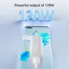 120W USB -laddare Super Fast Charge Adapter för iPhone 14 13 12 Xiaomi 13 Samsung Mobiltelefonvägg Snabbt flashladdningsladdare