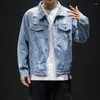 Herenjacks 2023 hole retro motorcyle jeans jas mode streetwear bomber jas heren casual denim jassen 4xl