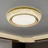 Tavan Işıkları Kristal Lamba Lüks Basit Atmosfer Ev Fuaye Led Yaratıcı Akrilik Modern Yuvarlak Yatak Odası Işık Oturma Odası Armatür