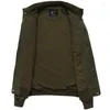 Jaquetas masculinas plus size size 6xl Jaqueta tática militar de outono Winter Cotton Windbreakers Casas de homens bombardeiros cargo masculino