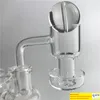 Neue 14mm weibliche 6 Zoll Glas Bohrinseln Wasserbong mit Quarz Terp Vakuum Banger Domeless Terp Slurper Up Öl Nagel Carb Cap