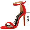 Bigtree Summer Sulede Hollow High Stiletto Fashion Sandles Women Heels Ladies Shoes Women's Sandals T230208 67579