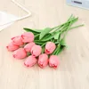 Simulation mini tulip fake flower Home living room decoration flower arrangement material feel PU wedding decoration