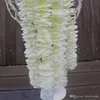 White Artificial Orchid Wisteria Vine Flower 2 Meter Long Silk Wreaths For Wedding Backdrop Decoration Shooting Props