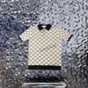 Xinxinbuy Hommes Designer Tee T-shirt 23ss Tricoté Jacquard Lettres Imprimer manches courtes coton femmes Abricot noir S-XL