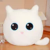 40x45CM Kawaii Round Cat Plush Toys Stuffed Animal White Black Cat Doll Soft Pluche Pillow Cushion For Kids Girls Christmas Gift LA518