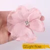 Decoratieve bloemen 10 stks zachte chiffon head diy bruiloft bridel jurk naaien meisje haarspeld decoratie accessoires voor handwerk handwerk