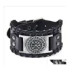 Bracelet Créatif Atmosphère Boussole Bracelet Bijoux Large Cuir Dominateur Pirate Mode Porter Accessoires Bracelets Drop Deliv Dhwcp