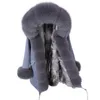 Furx di pelliccia femminile 2023 Donne Real Coat Inverno Natural Raccoon Collar Long Nackas Parkas Giacca