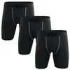 Laufshorts, 3er-Pack, Herren-Slips, bequem, atmungsaktiv, Eisseide, schnell trocknend, für Sport und Fitness