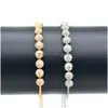 Tenis fashioh bransoletka sześcienna z cyrkonu koraliki bransoletki Białe łańcuchy bransoletowe pasma dla kobiet luksusowa biżuteria Dr dhmqi