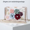 Sacs à bandoulière femmes sac à bandoulière luxe haute qualité fleurs sac à main transparent soirée embrayage clair acrylique concepteur dames sac à main 2022 0209V23