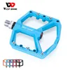 Bike Pedals WEST BIKING Colorful Lightweight Nylon MTB Bearing Pedals Non-Slip Bicycle Clipless Pedals Road Bike Parts Cycling Accesories 0208