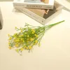 Dekorativa blommor 5 huvuden Artificial Baby's Breath Flower Gypsophila Fake Silicone Plant for Wedding Home Party Decoration Inomhus