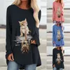 Men's Sweaters 2023 Fall Women's Long Sleeves Natural Landscape Printed Flowers Fashion O Neck Casual Raglan Streetwear Clothes