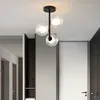 Modern Ceiling Lighting Minimalist Nordic texture LED Glass chandelier aisle Corridor Lamp Creative Living Room Lights NEW 0209