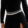 Belts Tassel Body Chain Ethnic Style Turquoise Chain Babes Waist Chain Vintage Bohemian Coins Women Belt Adult Metal Fashion 2022 G230207