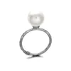 Band Rings Pearl Ring Gold Plated For Women Party Wholesale Drop Delivery Jewelry Dhany