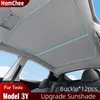 Tesla Model 3/Model y 2019-2022 Skylight Reflective Cover Anti-Collapse Split Shir Sunroof Net과 함께 Sunshade Sunshade