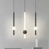 Lichten Creatieve zwarte gouden plafondlampen voor slaapkamer Living Room verlichting LED Moderne binnenhanger Hanging Light 0209