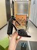 Sandalias de tacón grueso de cuero para mujer 2023, zapatillas de diseñador a la moda para mujer, zapatos planos con hebilla en el tobillo, suela de goma, zapatos de verano