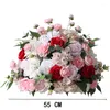 Dekorativa blommor 55 cm Artificial Flower Ball Wedding Banket Table Center Geometric Shelf Stage Display Row