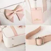 Abendtaschen Kawaii Schleife JK Uniform Schulter für Frauen Student Schule Süße Lolita Damen Messenger Nettes Mädchen Pu-Leder 230208