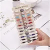 Beaded Bohemian Color Palm Mixed Bracelet Strands 12 Pieces Soft Y Adjustable Bracelets Drop Delivery 202 Dh2Ou